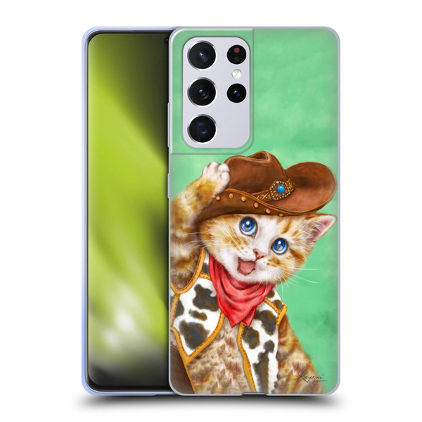 Kayomi Harai Animals And Fantasy Cowboy Kitten Soft Gel Case for Samsung Galaxy S21 Ultra 5G