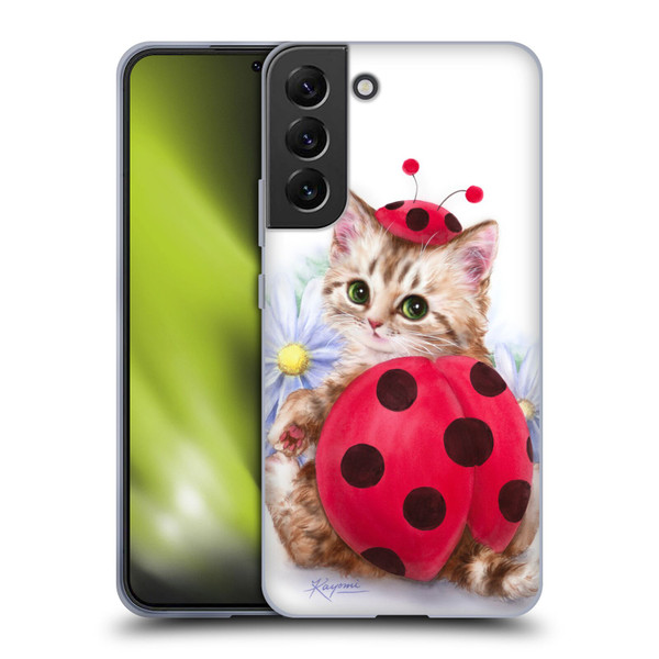 Kayomi Harai Animals And Fantasy Kitten Cat Lady Bug Soft Gel Case for Samsung Galaxy S22+ 5G