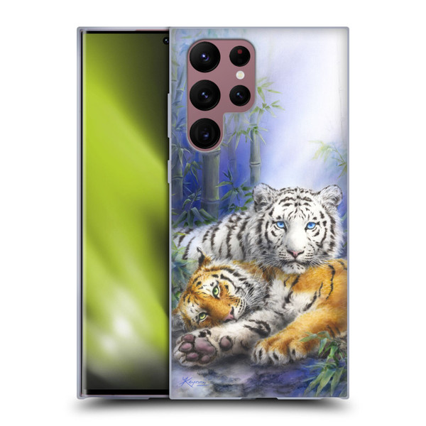 Kayomi Harai Animals And Fantasy Asian Tiger Couple Soft Gel Case for Samsung Galaxy S22 Ultra 5G