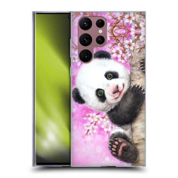 Kayomi Harai Animals And Fantasy Cherry Blossom Panda Soft Gel Case for Samsung Galaxy S22 Ultra 5G