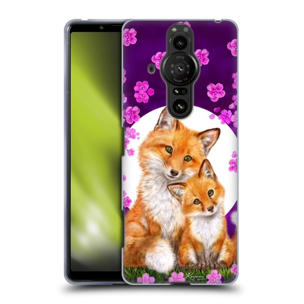 Kayomi Harai Animals And Fantasy Mother & Baby Fox Soft Gel Case for Sony Xperia Pro-I