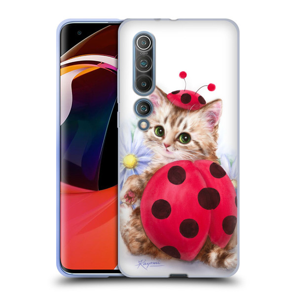 Kayomi Harai Animals And Fantasy Kitten Cat Lady Bug Soft Gel Case for Xiaomi Mi 10 5G / Mi 10 Pro 5G