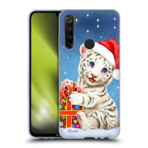 Kayomi Harai Animals And Fantasy White Tiger Christmas Gift Soft Gel Case for Xiaomi Redmi Note 8T