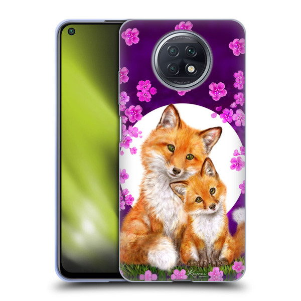 Kayomi Harai Animals And Fantasy Mother & Baby Fox Soft Gel Case for Xiaomi Redmi Note 9T 5G