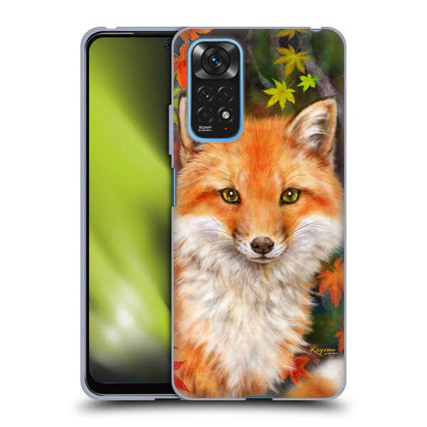 Kayomi Harai Animals And Fantasy Fox With Autumn Leaves Soft Gel Case for Xiaomi Redmi Note 11 / Redmi Note 11S