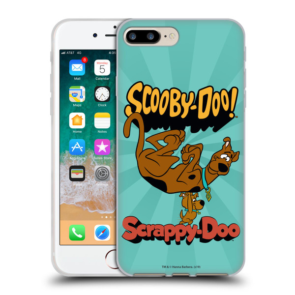 Scooby-Doo 50th Anniversary Scooby And Scrappy Soft Gel Case for Apple iPhone 7 Plus / iPhone 8 Plus & MagSafe