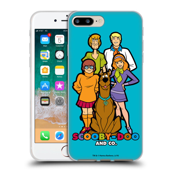 Scooby-Doo Mystery Inc. Scooby-Doo And Co. Soft Gel Case for Apple iPhone 7 Plus / iPhone 8 Plus