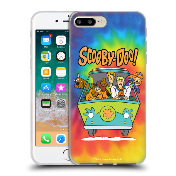 Scooby-Doo Mystery Inc. Tie Dye Soft Gel Case for Apple iPhone 7 Plus / iPhone 8 Plus & MagSafe