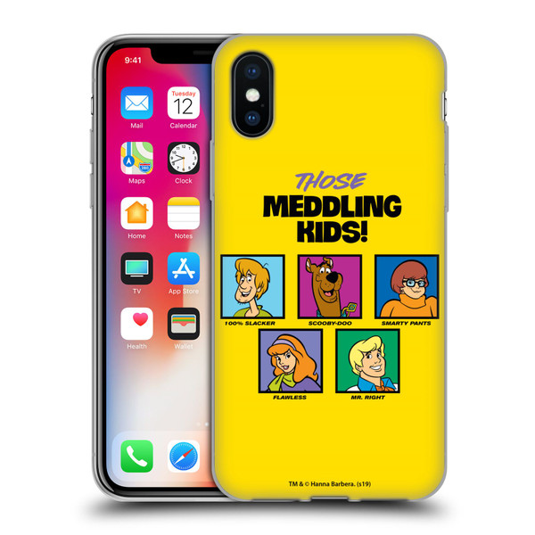 Scooby-Doo Mystery Inc. Meddling Kids Soft Gel Case for Apple iPhone X / iPhone XS