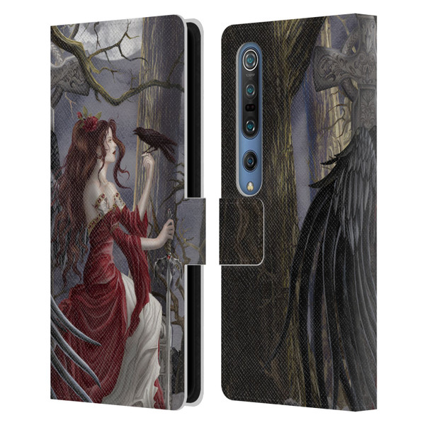 Nene Thomas Deep Forest Dark Angel Fairy With Raven Leather Book Wallet Case Cover For Xiaomi Mi 10 5G / Mi 10 Pro 5G