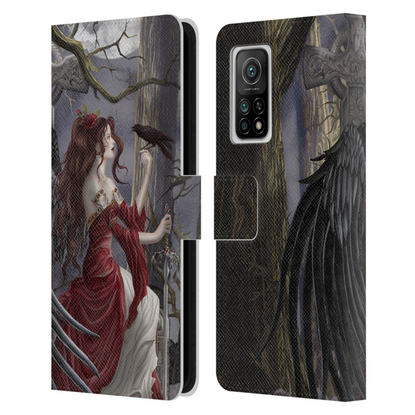 Nene Thomas Deep Forest Dark Angel Fairy With Raven Leather Book Wallet Case Cover For Xiaomi Mi 10T 5G