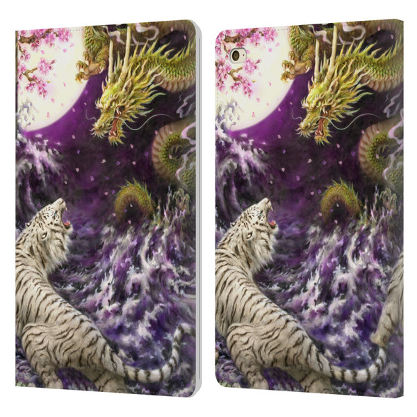Kayomi Harai Animals And Fantasy Asian Tiger & Dragon Leather Book Wallet Case Cover For Apple iPad mini 4