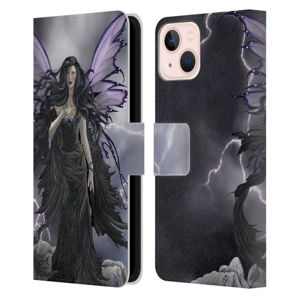 Nene Thomas Gothic Storm Fairy With Lightning Leather Book Wallet Case Cover For Apple iPhone 13
