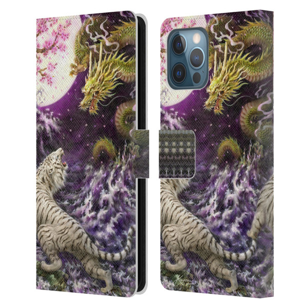Kayomi Harai Animals And Fantasy Asian Tiger & Dragon Leather Book Wallet Case Cover For Apple iPhone 12 Pro Max