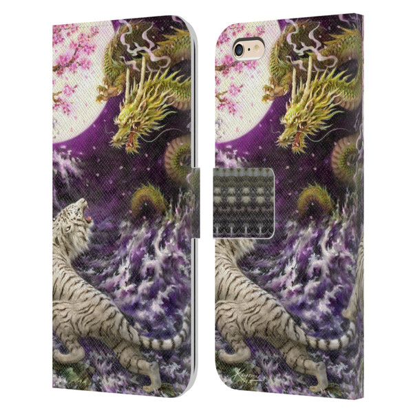 Kayomi Harai Animals And Fantasy Asian Tiger & Dragon Leather Book Wallet Case Cover For Apple iPhone 6 Plus / iPhone 6s Plus