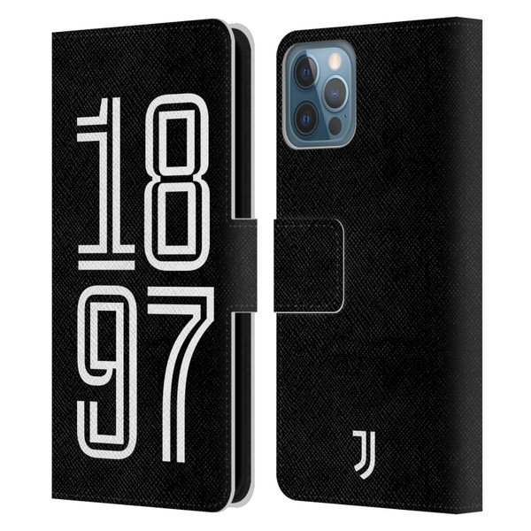 Juventus Football Club History 1897 Portrait Leather Book Wallet Case Cover For Apple iPhone 12 / iPhone 12 Pro