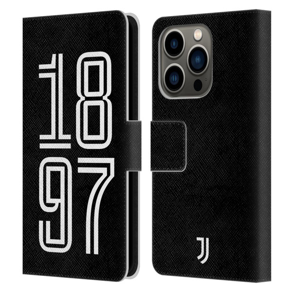 Juventus Football Club History 1897 Portrait Leather Book Wallet Case Cover For Apple iPhone 14 Pro