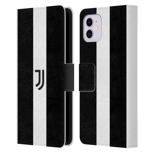 Juventus Football Club Lifestyle 2 Bold White Stripe Leather Book Wallet Case Cover For Apple iPhone 11
