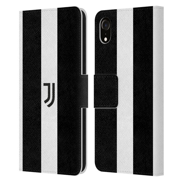 Juventus Football Club Lifestyle 2 Bold White Stripe Leather Book Wallet Case Cover For Apple iPhone XR