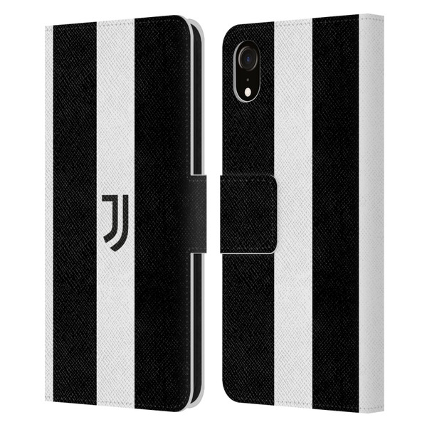 Juventus Football Club Lifestyle 2 Bold White Stripe Leather Book Wallet Case Cover For Apple iPhone XR
