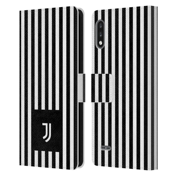 Juventus Football Club Lifestyle 2 Black & White Stripes Leather Book Wallet Case Cover For LG K22