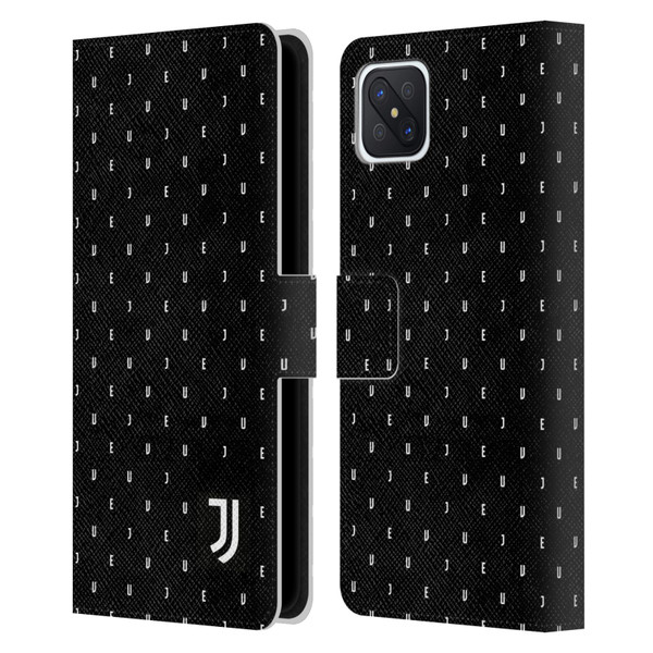 Juventus Football Club Lifestyle 2 Black Logo Type Pattern Leather Book Wallet Case Cover For OPPO Reno4 Z 5G