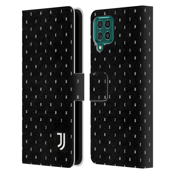 Juventus Football Club Lifestyle 2 Black Logo Type Pattern Leather Book Wallet Case Cover For Samsung Galaxy F62 (2021)