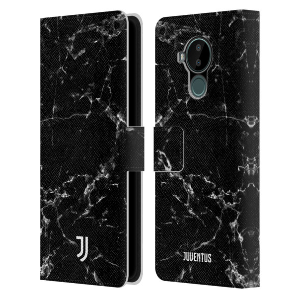 Juventus Football Club Marble Black 2 Leather Book Wallet Case Cover For Nokia C30