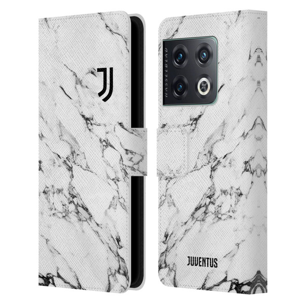 Juventus Football Club Marble White Leather Book Wallet Case Cover For OnePlus 10 Pro