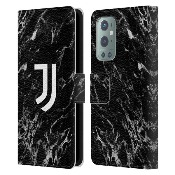 Juventus Football Club Marble Black Leather Book Wallet Case Cover For OnePlus 9