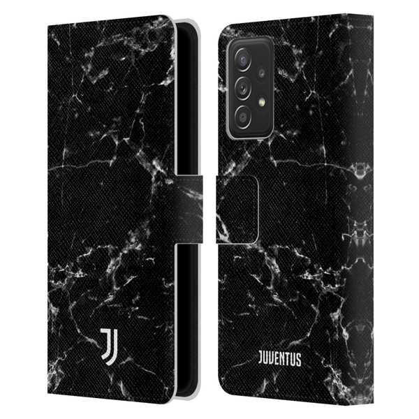 Juventus Football Club Marble Black 2 Leather Book Wallet Case Cover For Samsung Galaxy A53 5G (2022)