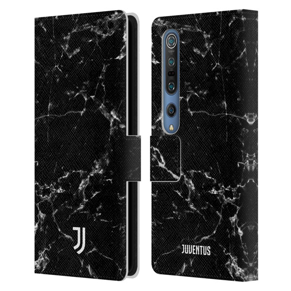 Juventus Football Club Marble Black 2 Leather Book Wallet Case Cover For Xiaomi Mi 10 5G / Mi 10 Pro 5G