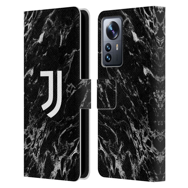 Juventus Football Club Marble Black Leather Book Wallet Case Cover For Xiaomi 12 Pro