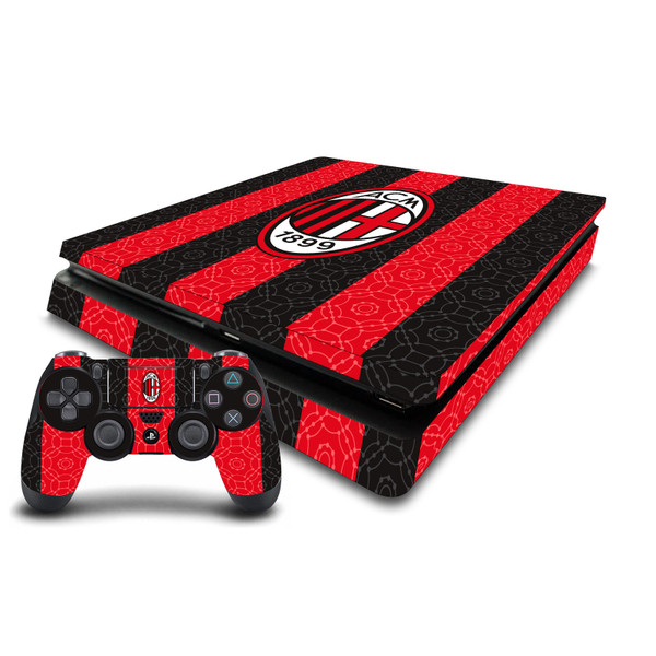 AC Milan 2020/21 Crest Kit Home Vinyl Sticker Skin Decal Cover for Sony PS4 Slim Console & Controller