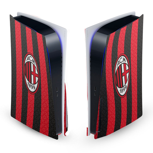 AC Milan 2020/21 Crest Kit Home Vinyl Sticker Skin Decal Cover for Sony PS5 Disc Edition Console