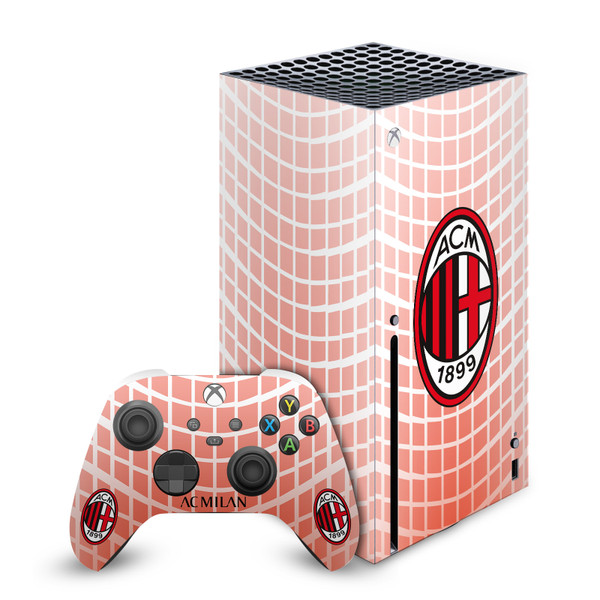 AC Milan 2020/21 Crest Kit Away Vinyl Sticker Skin Decal Cover for Microsoft Series X Console & Controller