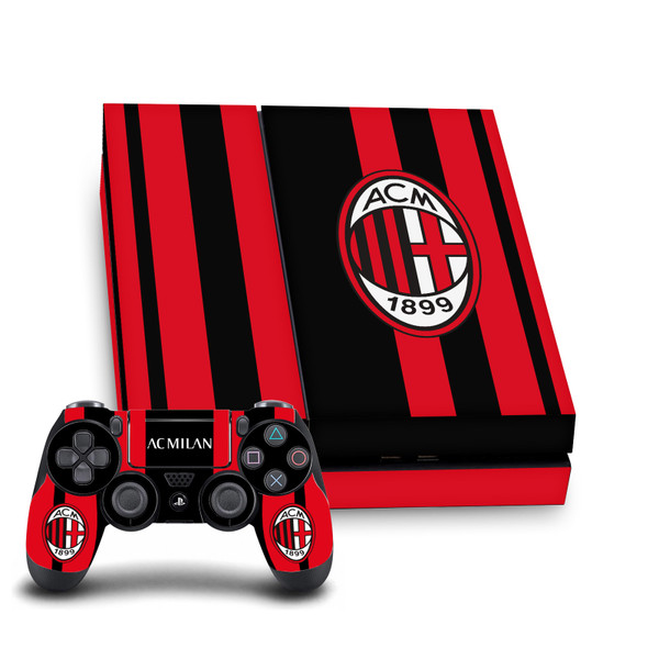 AC Milan 2021/22 Crest Kit Home Vinyl Sticker Skin Decal Cover for Sony PS4 Console & Controller