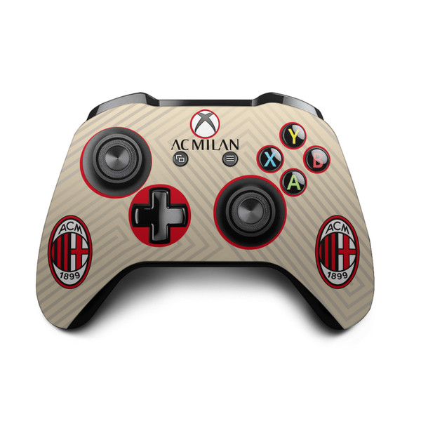 AC Milan 2021/22 Crest Kit Away Vinyl Sticker Skin Decal Cover for Microsoft Xbox One S / X Controller