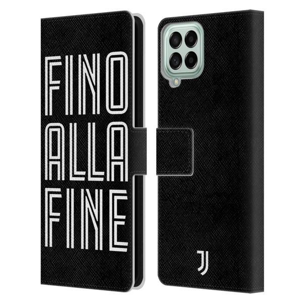 Juventus Football Club Type Fino Alla Fine Black Leather Book Wallet Case Cover For Samsung Galaxy M53 (2022)