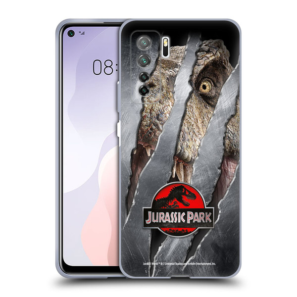 Jurassic Park Logo T-Rex Claw Mark Soft Gel Case for Huawei Nova 7 SE/P40 Lite 5G