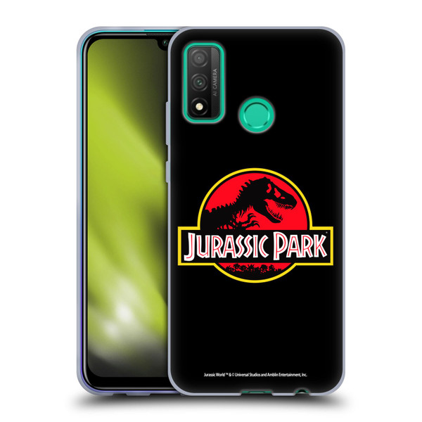 Jurassic Park Logo Plain Black Soft Gel Case for Huawei P Smart (2020)