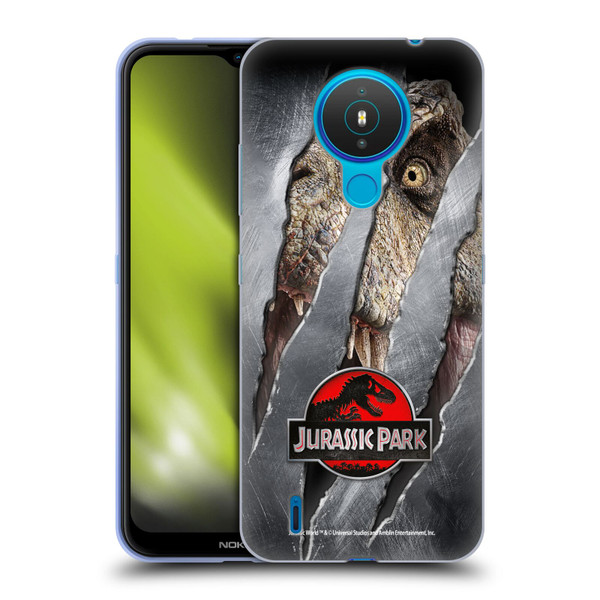 Jurassic Park Logo T-Rex Claw Mark Soft Gel Case for Nokia 1.4