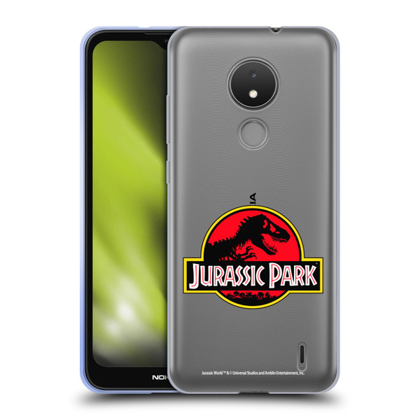 Jurassic Park Logo Plain Soft Gel Case for Nokia C21