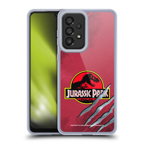 Jurassic Park Logo Red Claw Soft Gel Case for Samsung Galaxy A33 5G (2022)