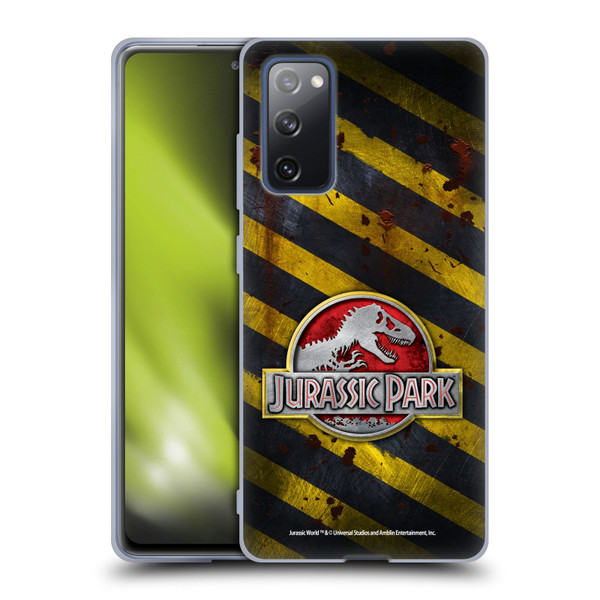 Jurassic Park Logo Distressed Crosswalk Soft Gel Case for Samsung Galaxy S20 FE / 5G