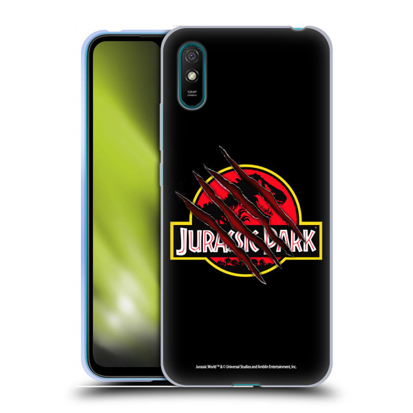Jurassic Park Logo Plain Black Claw Soft Gel Case for Xiaomi Redmi 9A / Redmi 9AT