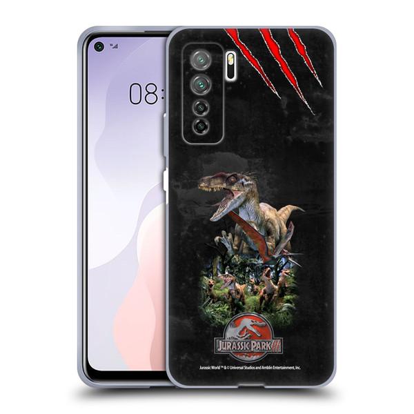 Jurassic Park III Key Art Dinosaurs 3 Soft Gel Case for Huawei Nova 7 SE/P40 Lite 5G