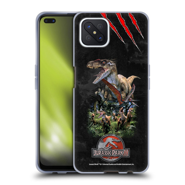 Jurassic Park III Key Art Dinosaurs 3 Soft Gel Case for OPPO Reno4 Z 5G