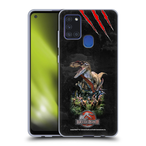 Jurassic Park III Key Art Dinosaurs 3 Soft Gel Case for Samsung Galaxy A21s (2020)