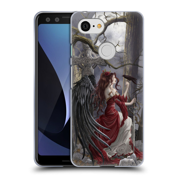 Nene Thomas Deep Forest Dark Angel Fairy With Raven Soft Gel Case for Google Pixel 3